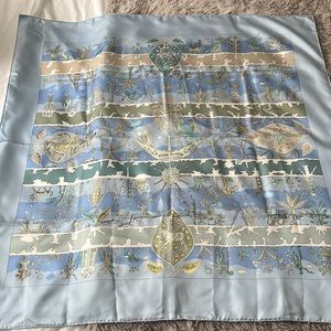 Hermes silk scarf